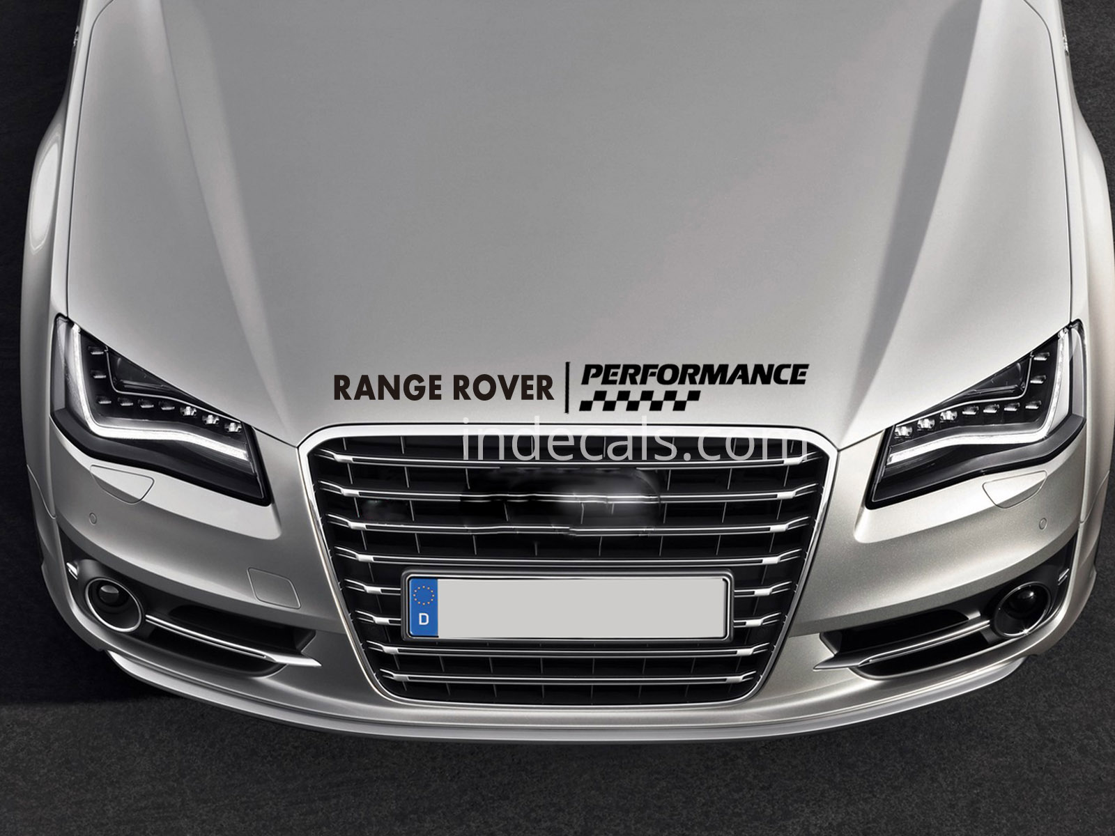 1 x Range Rover Performance Sticker for Bonnet - Black