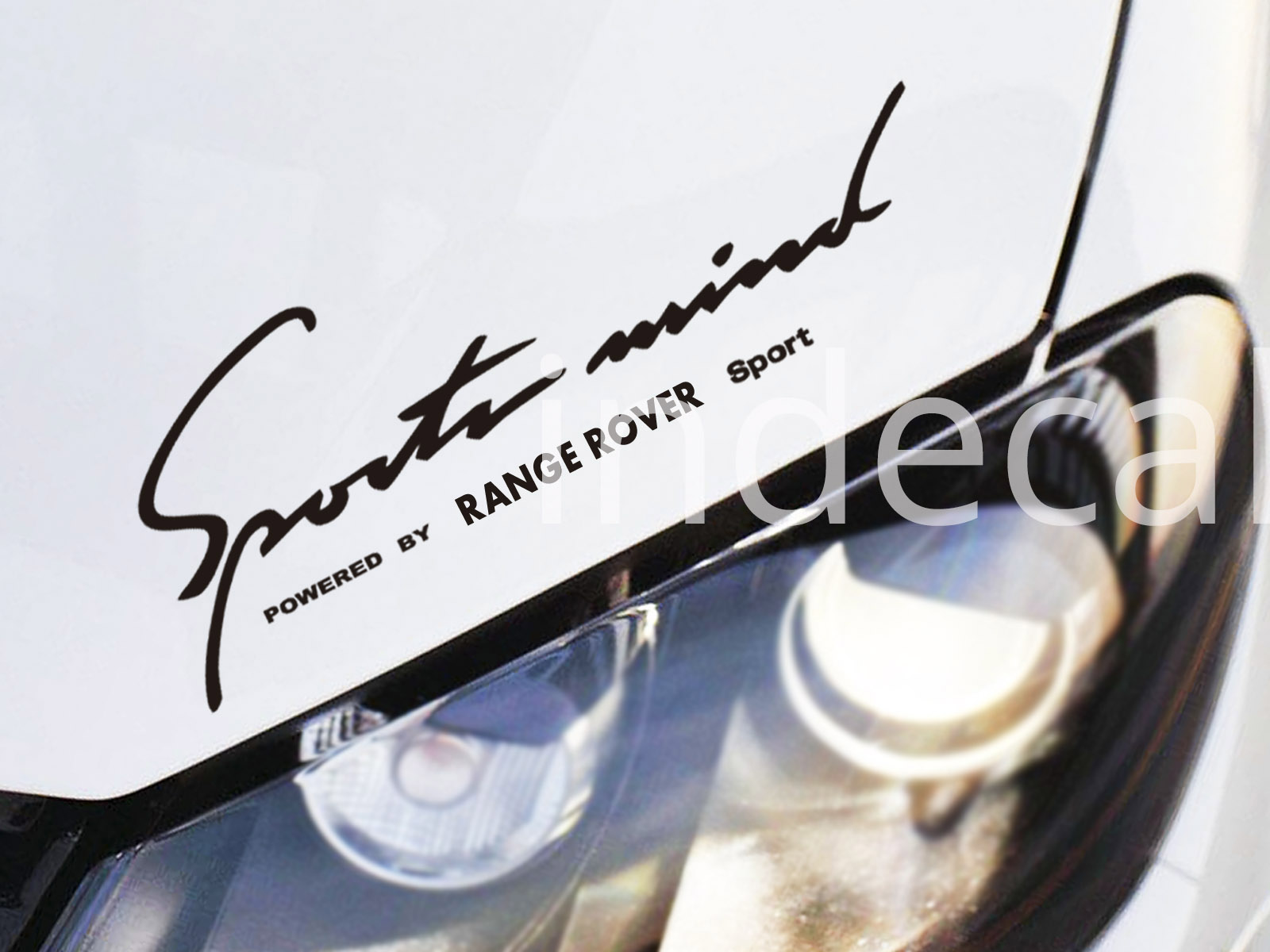1 x Range Rover Sports Mind Sticker - Black