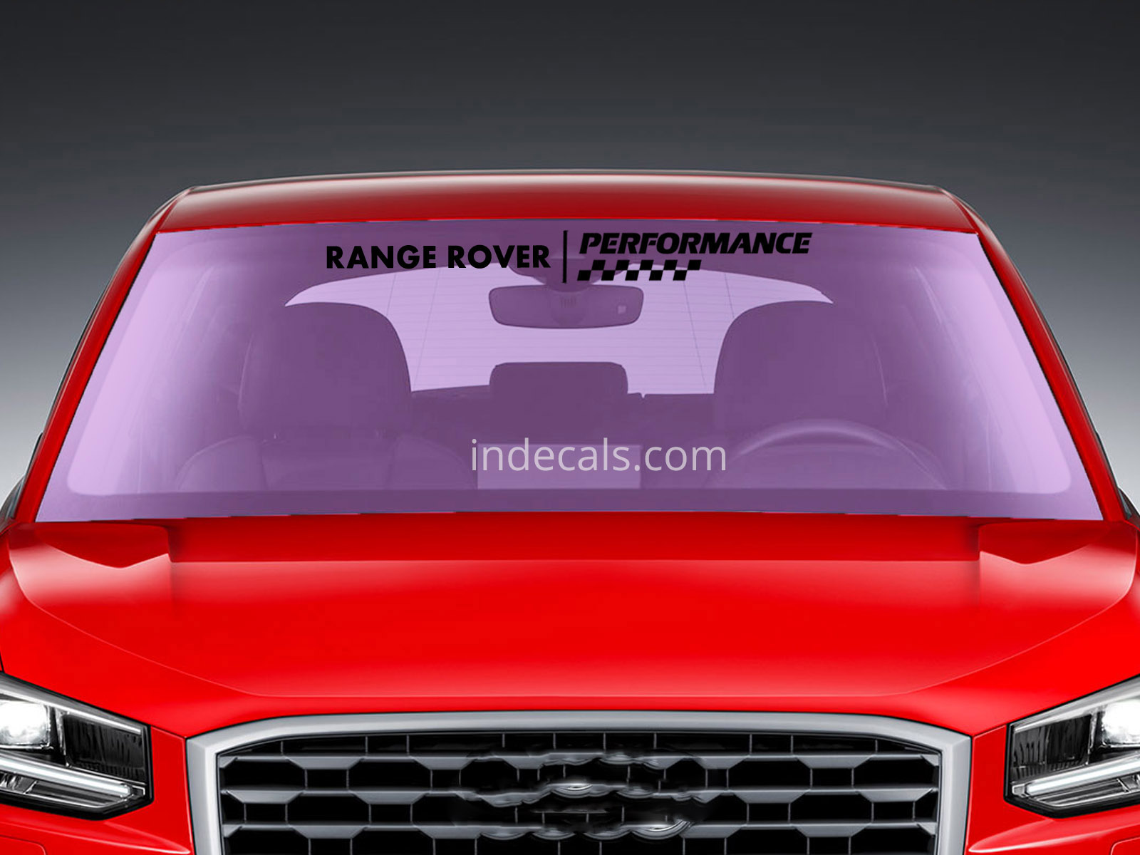 1 x Range Rover Performance Sticker for Windshield or Back Window - Black