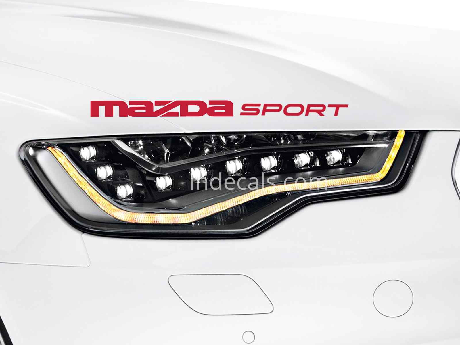 1 x Mazda Sport Sticker - Red