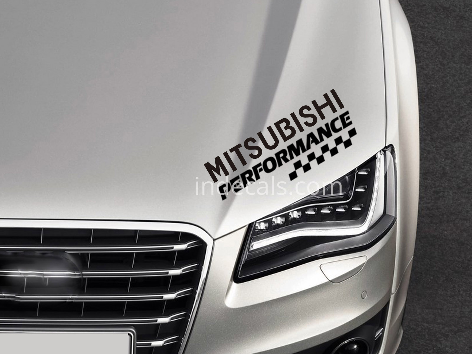 1 x Mitsubishi Performance Sticker - Black