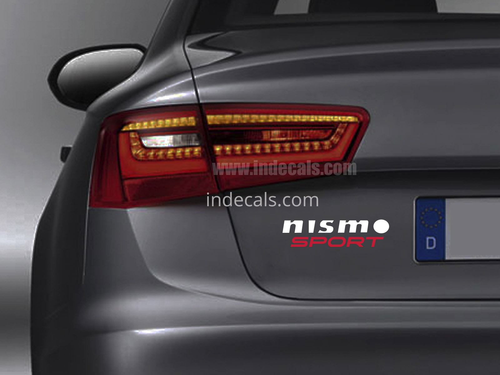 1 x Nismo Sports Sticker for Trunk - White & Red