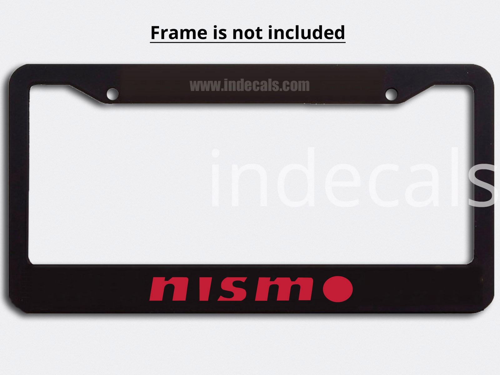 3 x Nismo Stickers for Plate Frame - Red