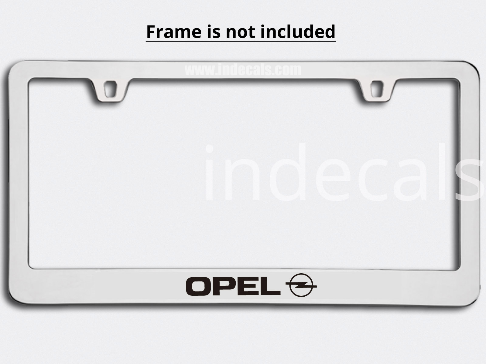 3 x Opel Stickers for Plate Frame - Black