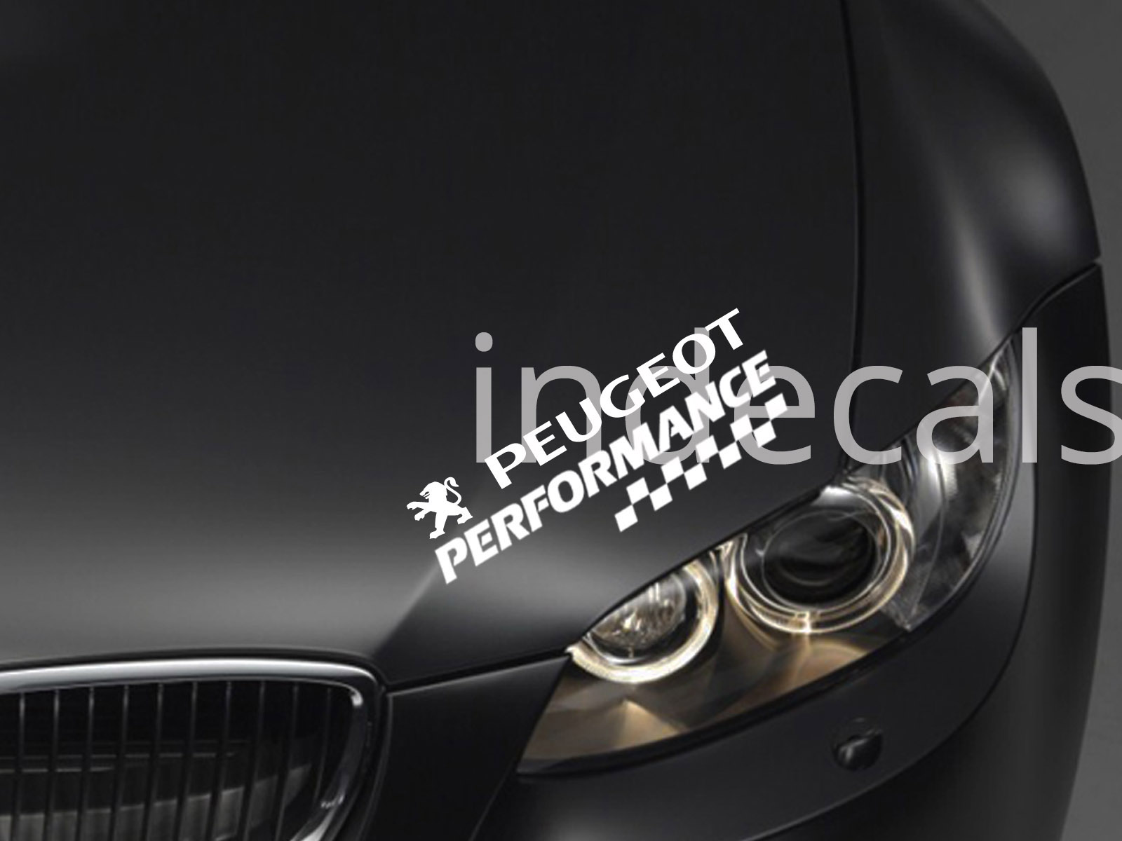 1 x Peugeot Performance Sticker for Eyebrow - White