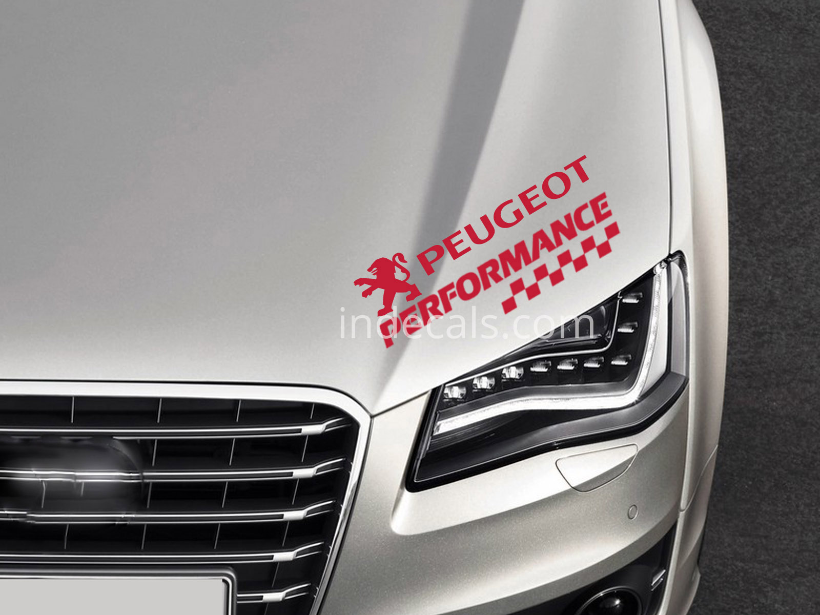 1 x Peugeot Performance Sticker - Red