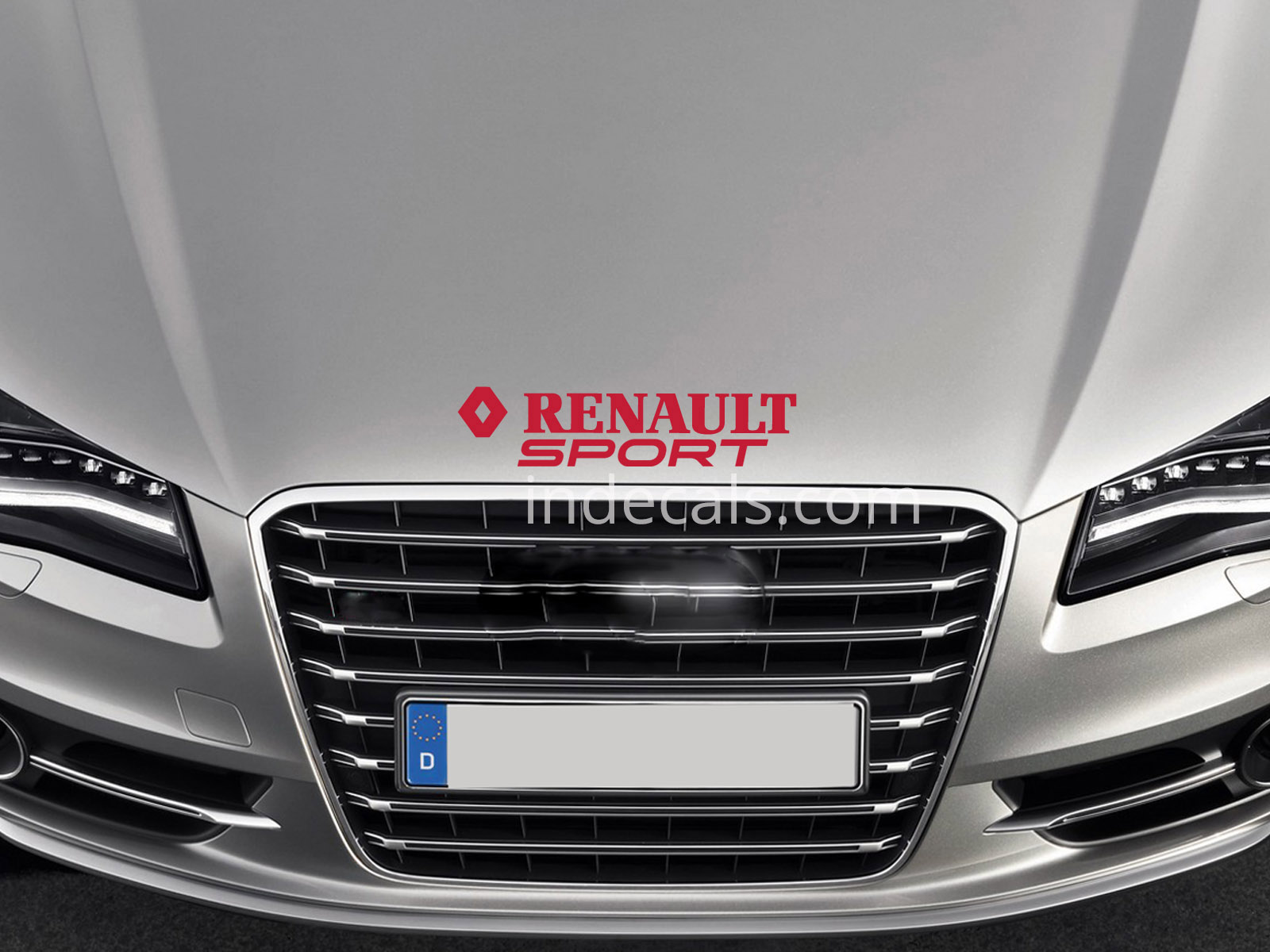 1 x Renault Sport Sticker for Bonnet - Red