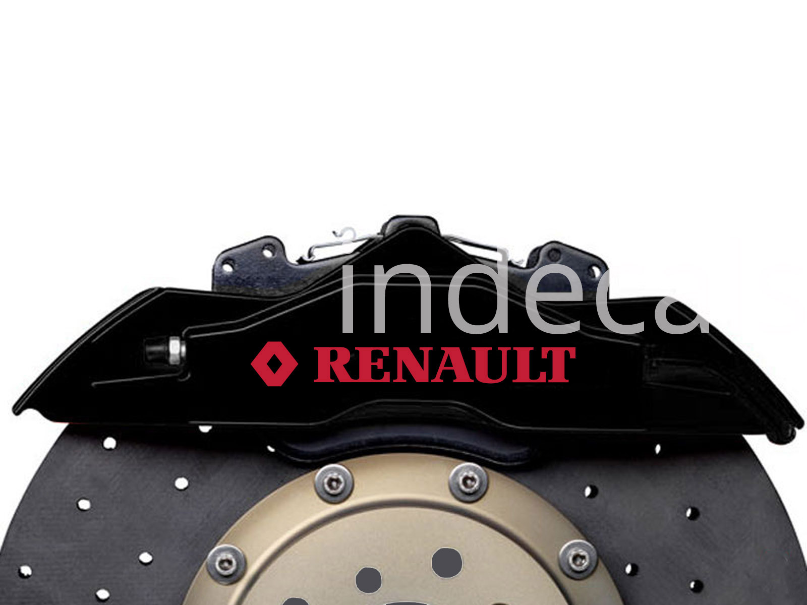 6 x Renault Stickers for Brakes - Red