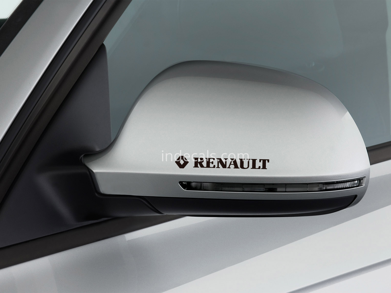 3 x Renault Stickers for Mirrors - Black