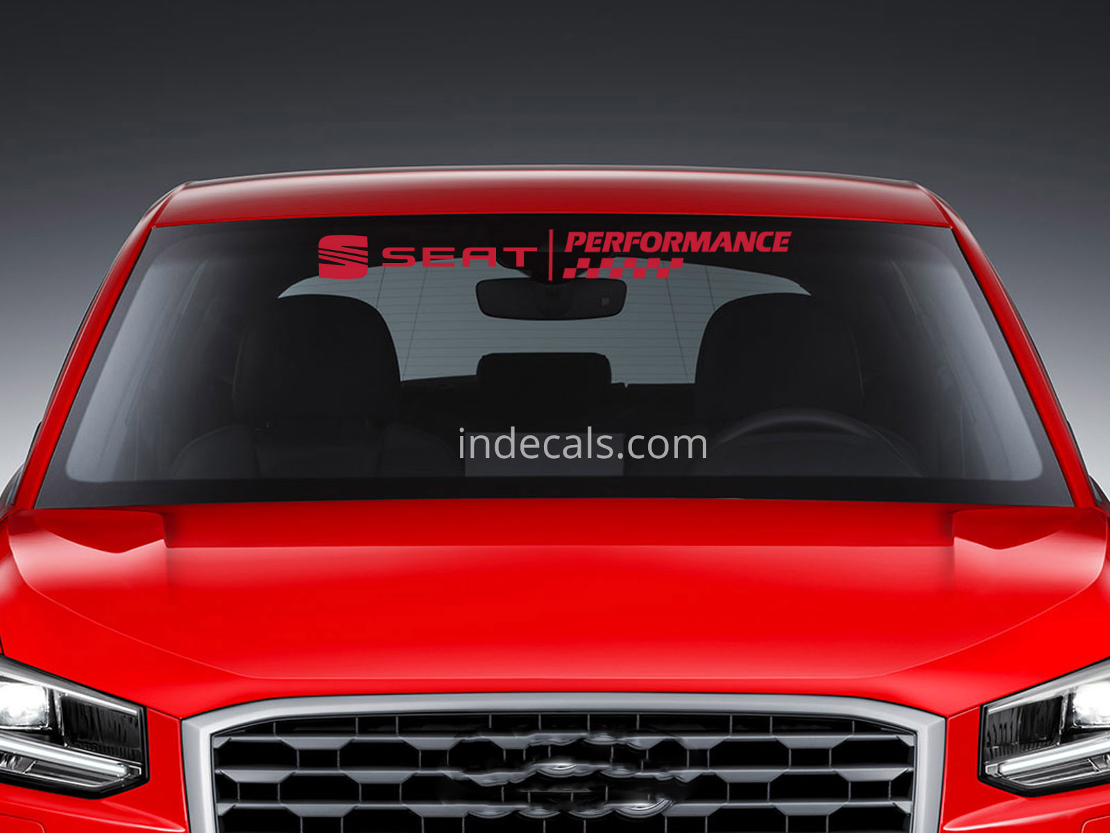 1 x Seat Performance Sticker for Windshield or Back Window - Red