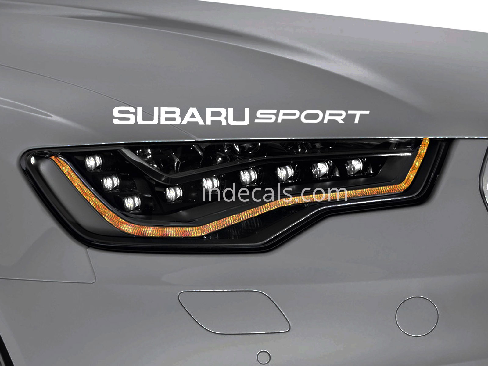 1 x Subaru Sport Sticker for Eyebrow - White