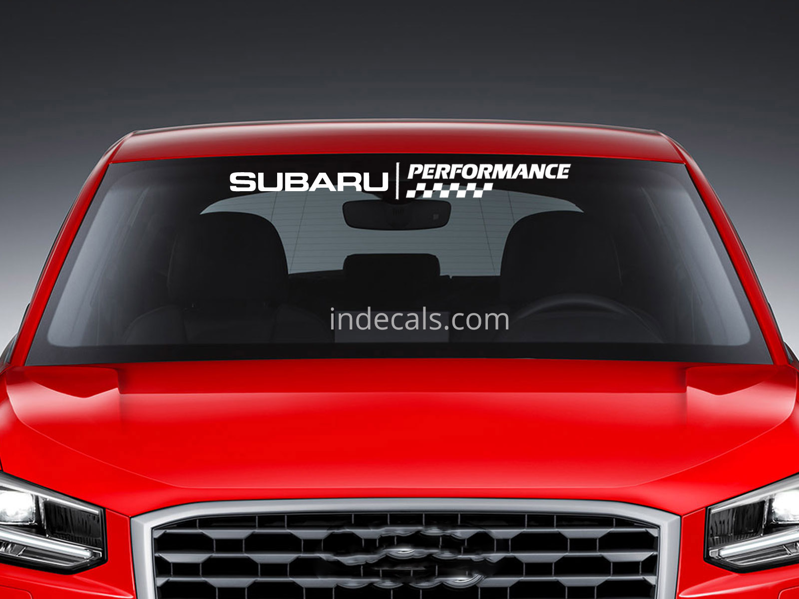 1 x Subaru Performance Sticker for Windshield or Back Window - White