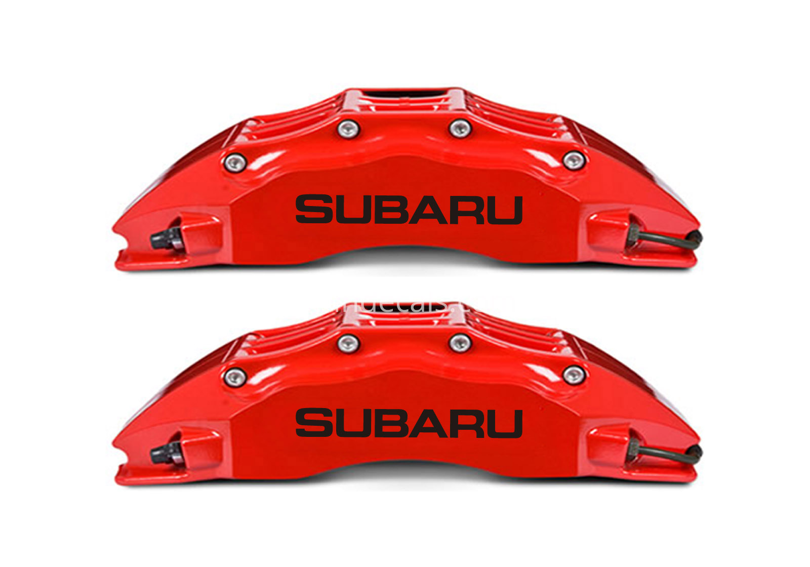 6 x Subaru Stickers for Brakes - Black