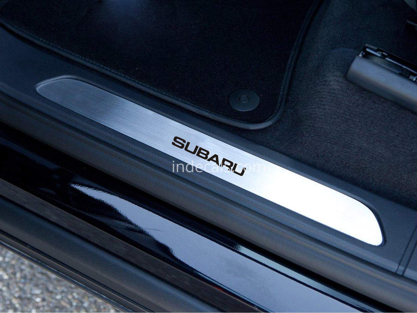 6 x Subaru Stickers for Door Sills - Black