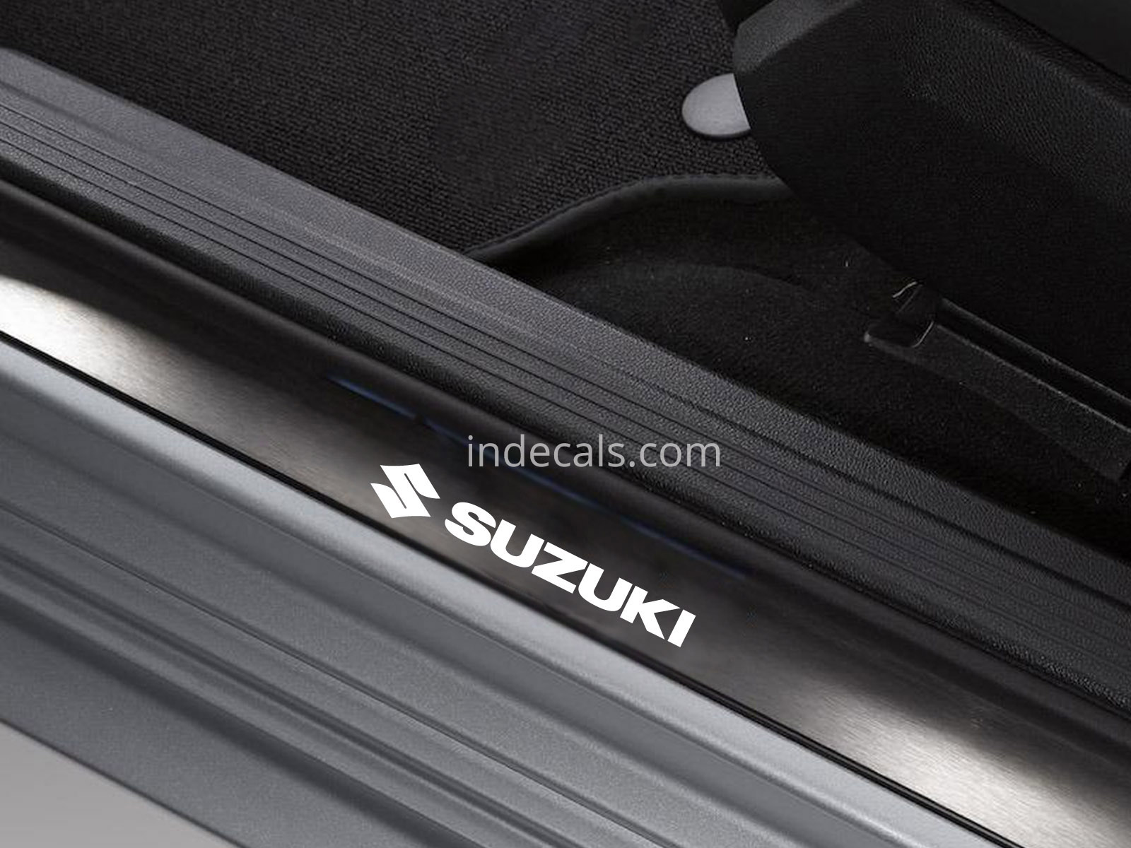 6 x Suzuki Stickers for Door Sills - White