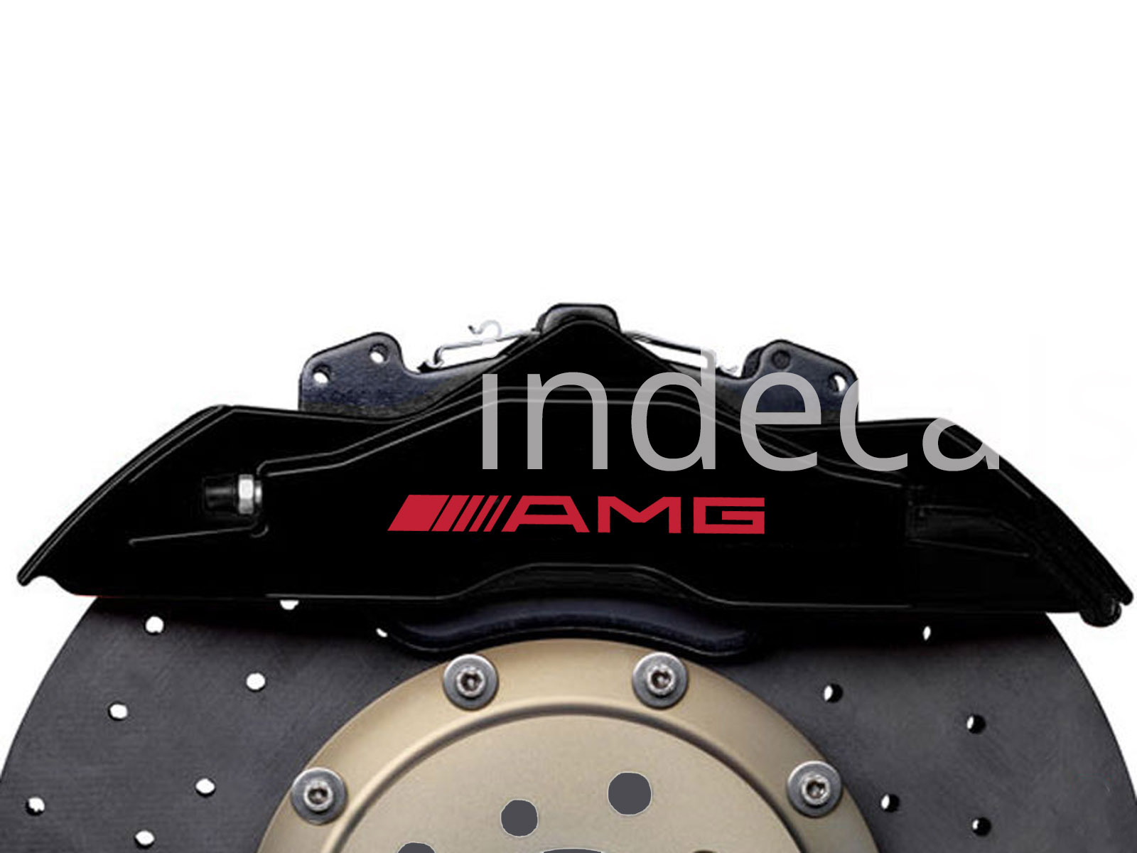 6 x AMG Stickers for Brakes - Red