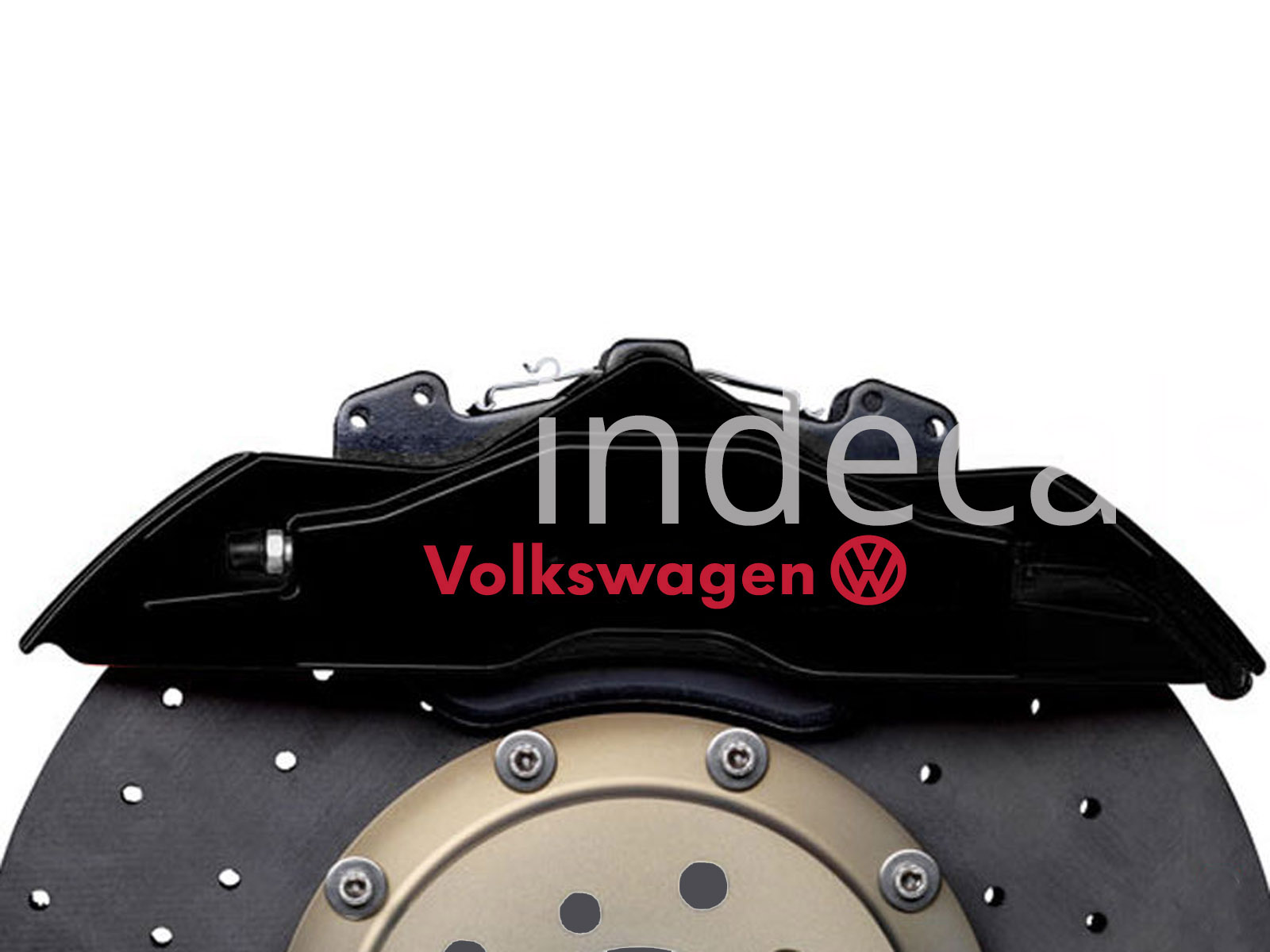 6 x Volkswagen Stickers for Brakes - Red