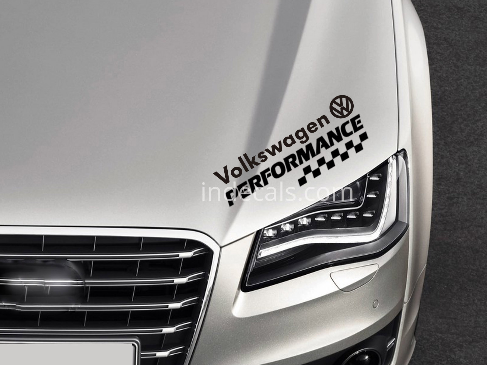 1 x Volkswagen Performance Sticker - Black