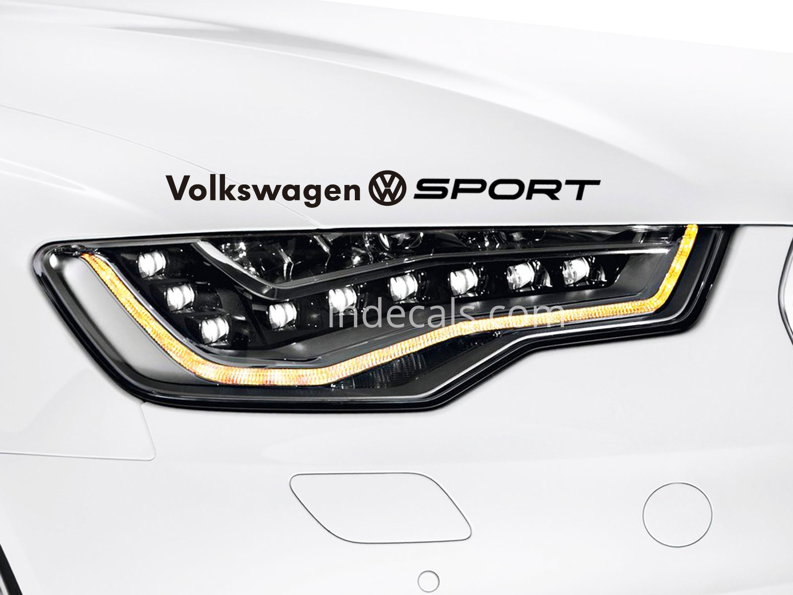 1 x Volkswagen Sport Sticker - Black