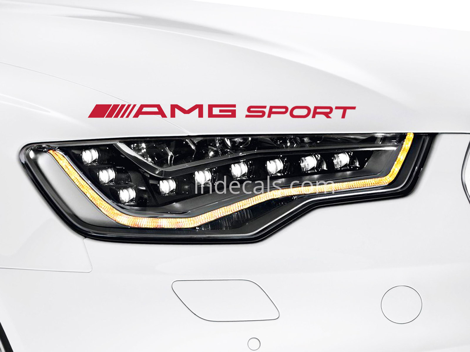 1 x AMG Sport Sticker - Red