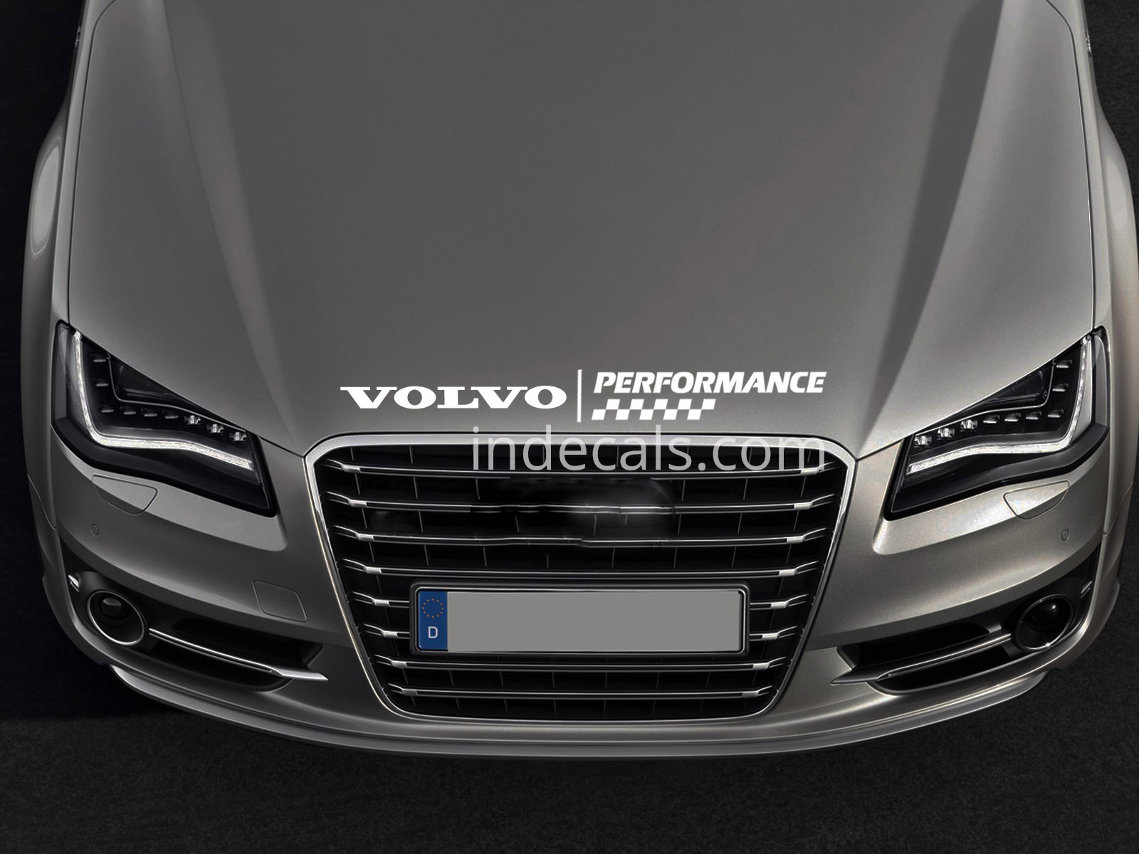 1 x Volvo Peformance Sticker for Bonnet - White
