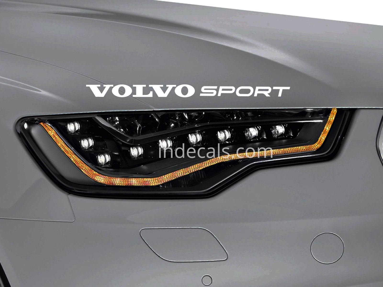 1 x Volvo Sport Sticker for Eyebrow - White