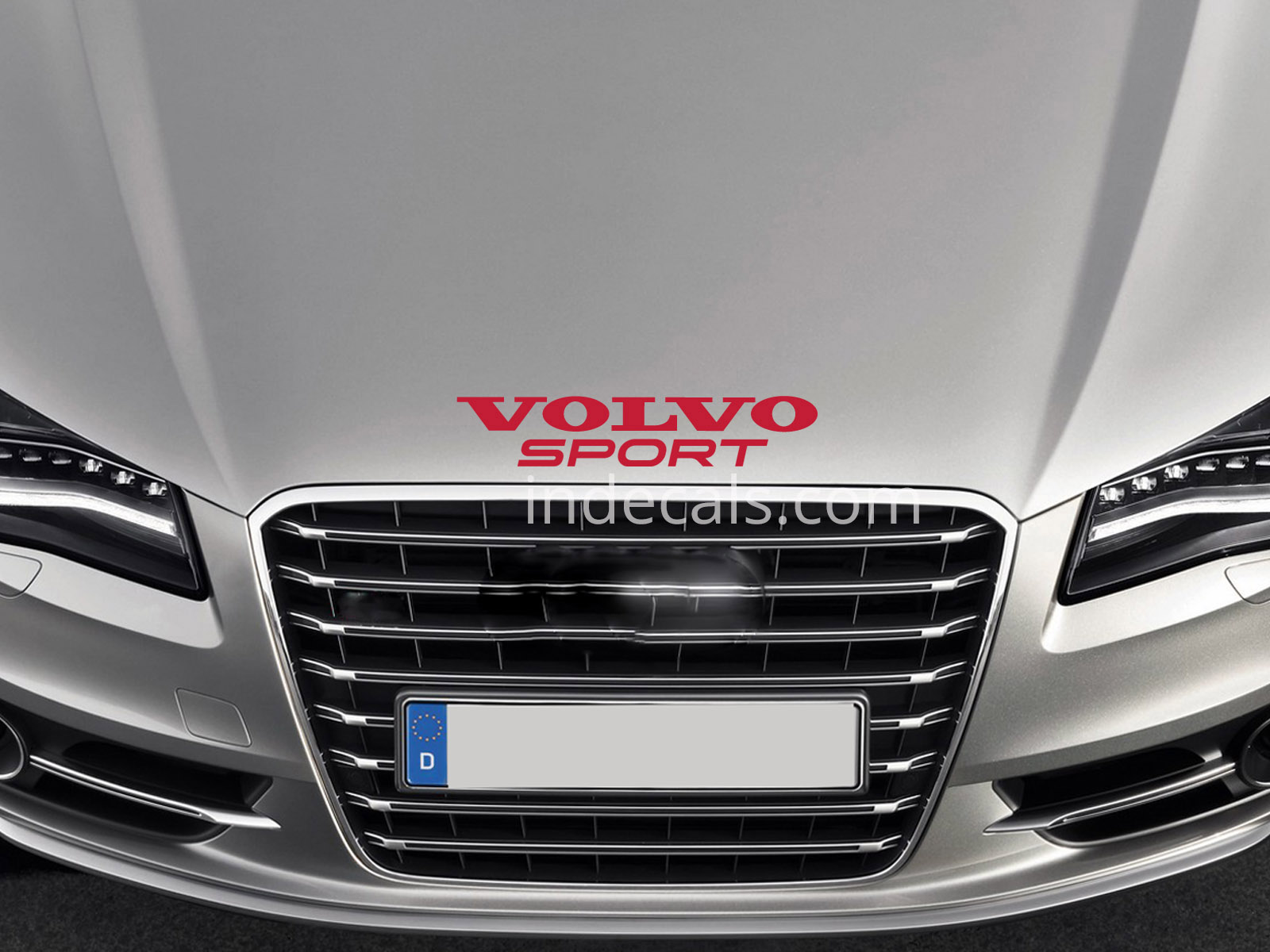 1 x Volvo Sport Sticker for Bonnet - Red