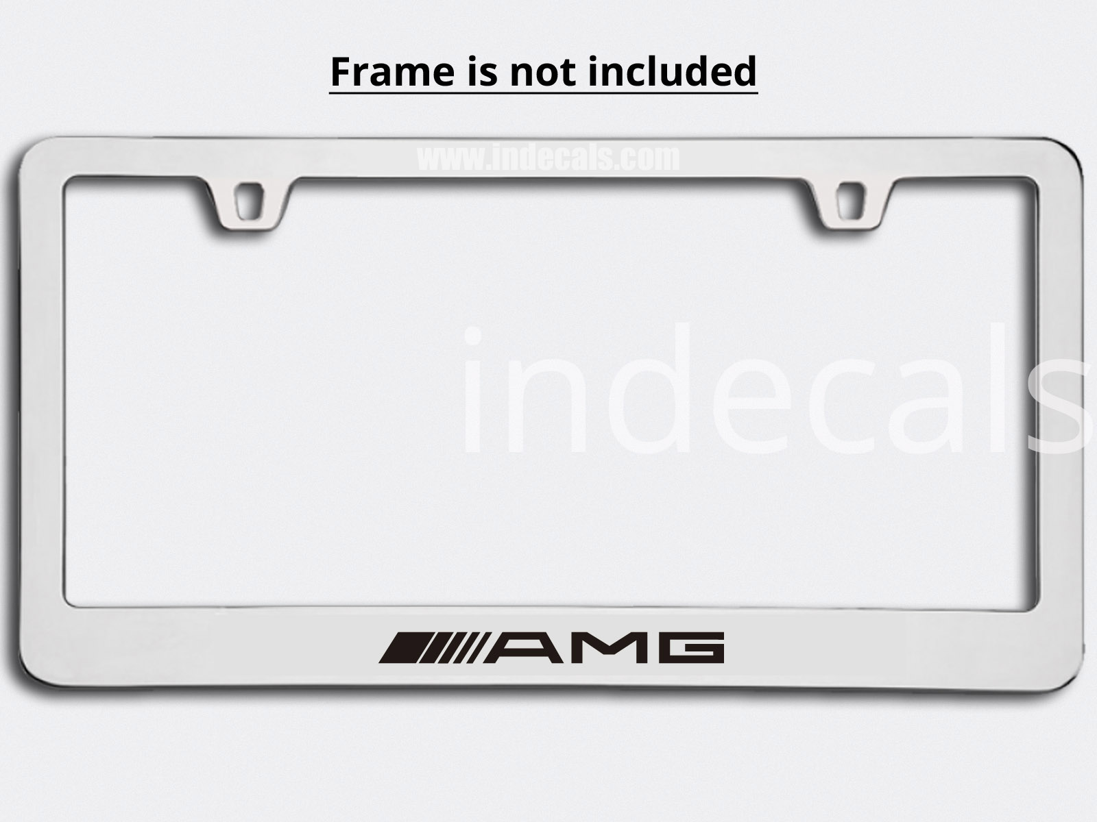 3 x AMG Stickers for Plate Frame - Black