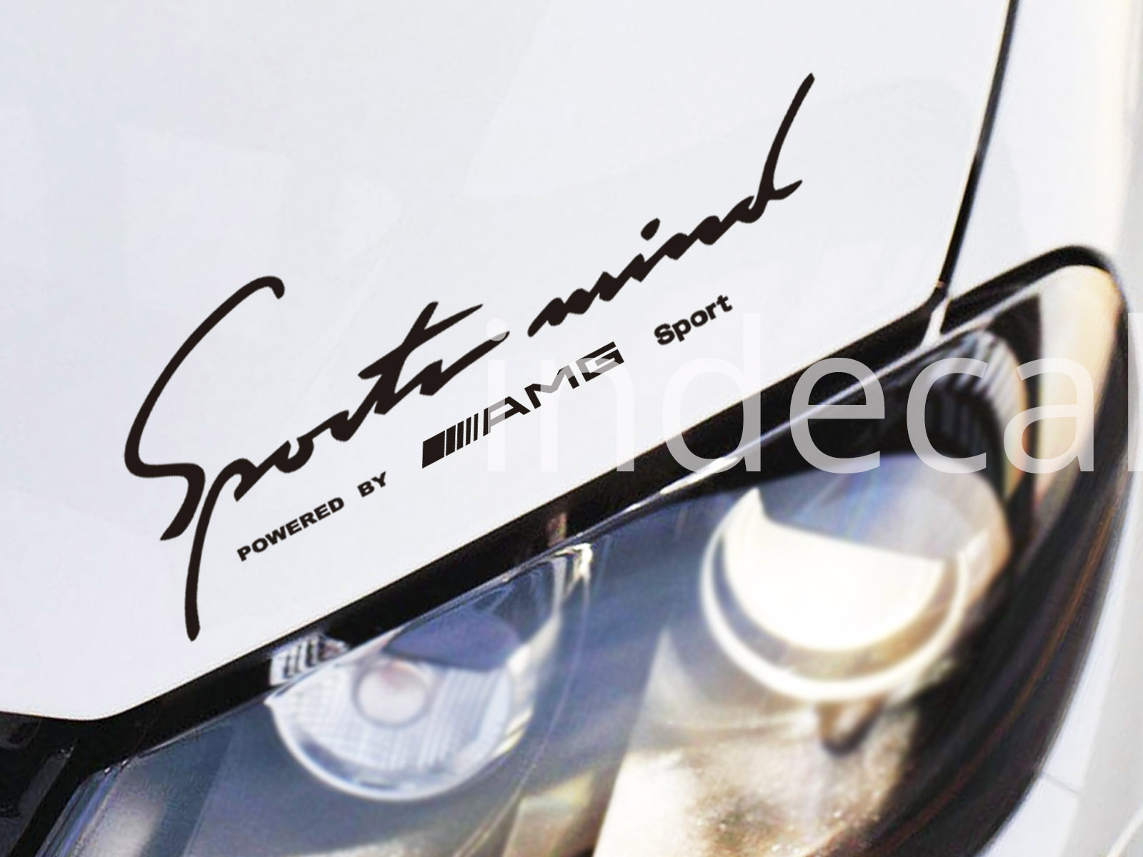 1 x AMG Sports Mind Sticker - Black