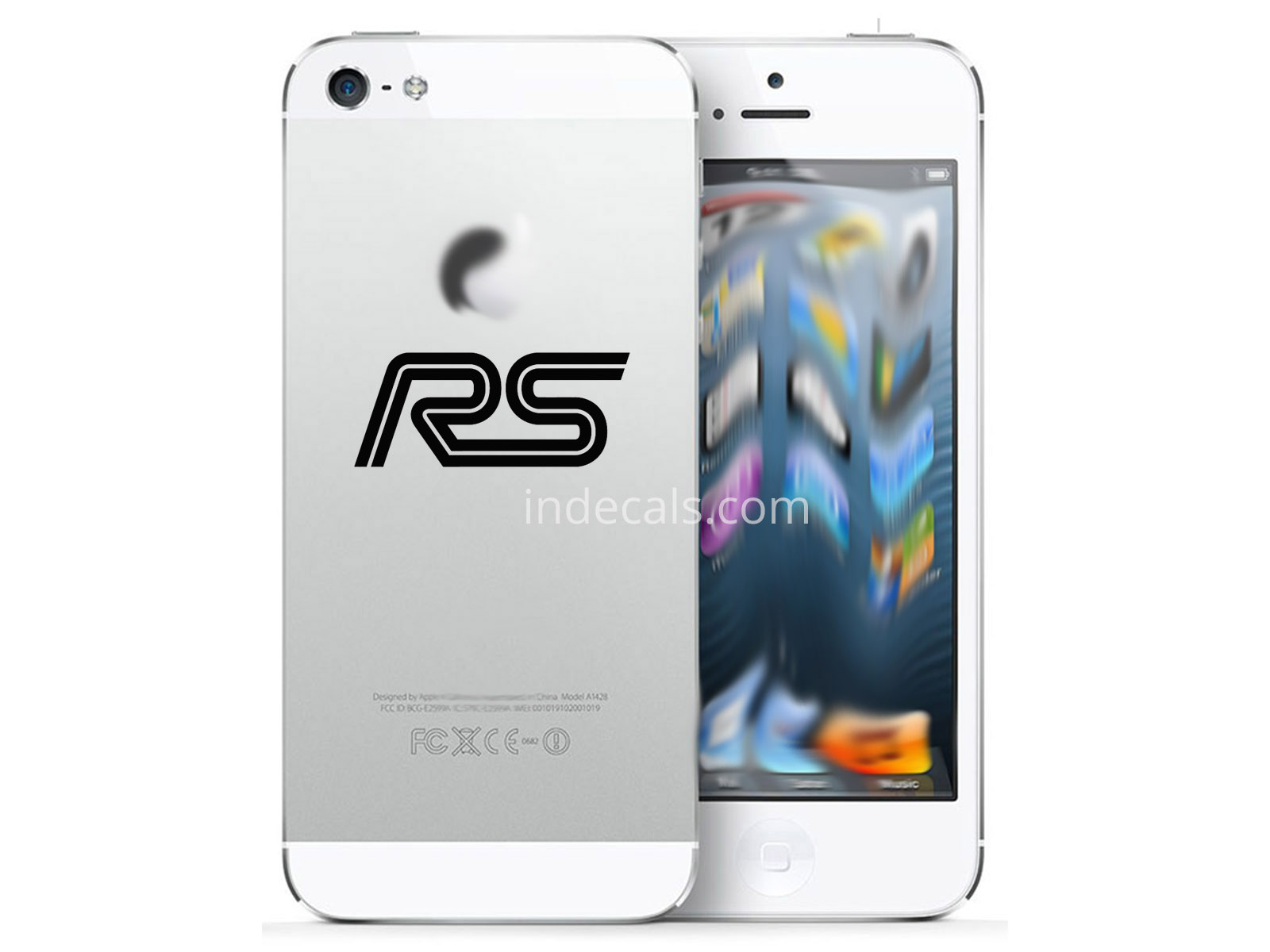 3 x Ford RS Stickers for Smartphone - Black