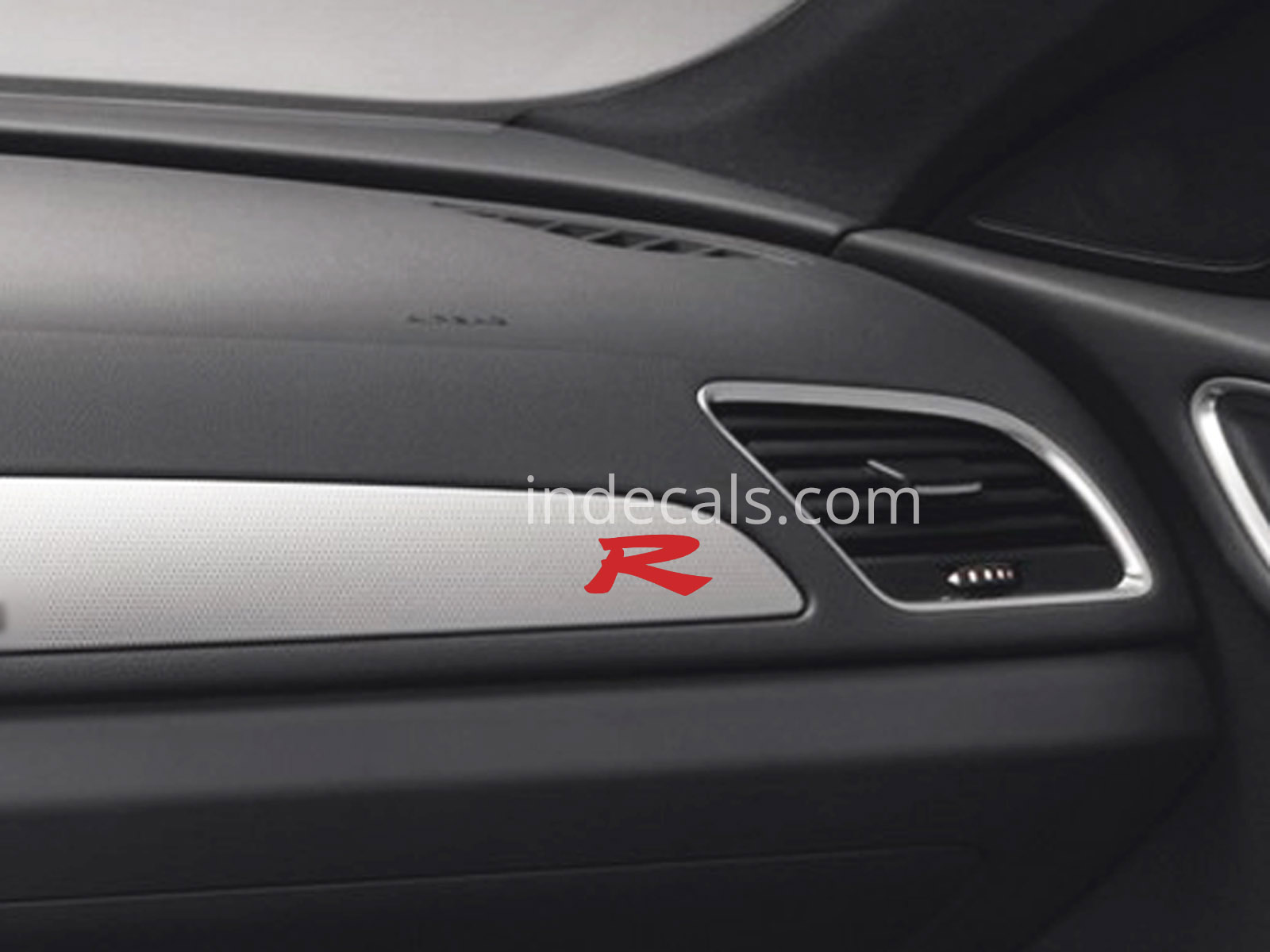 3 x Honda Type R Stickers for Dash Trim - Red