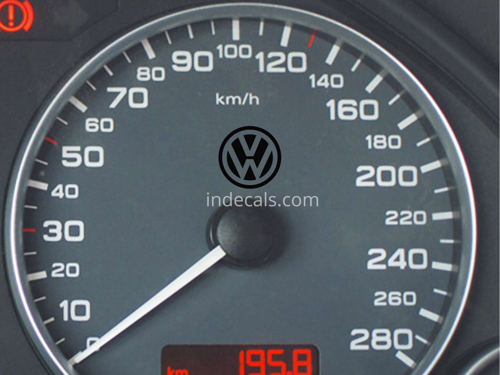 3 x Volkswagen Stickers for Speedometer - Black