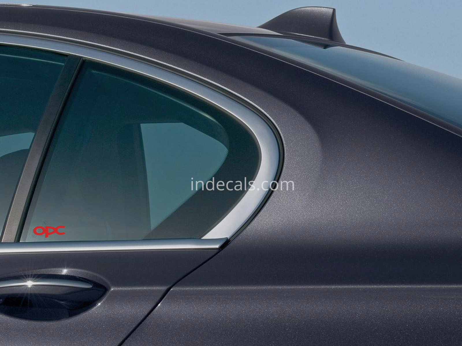 3 x Opel OPC Stickers for Rear Window - Red
