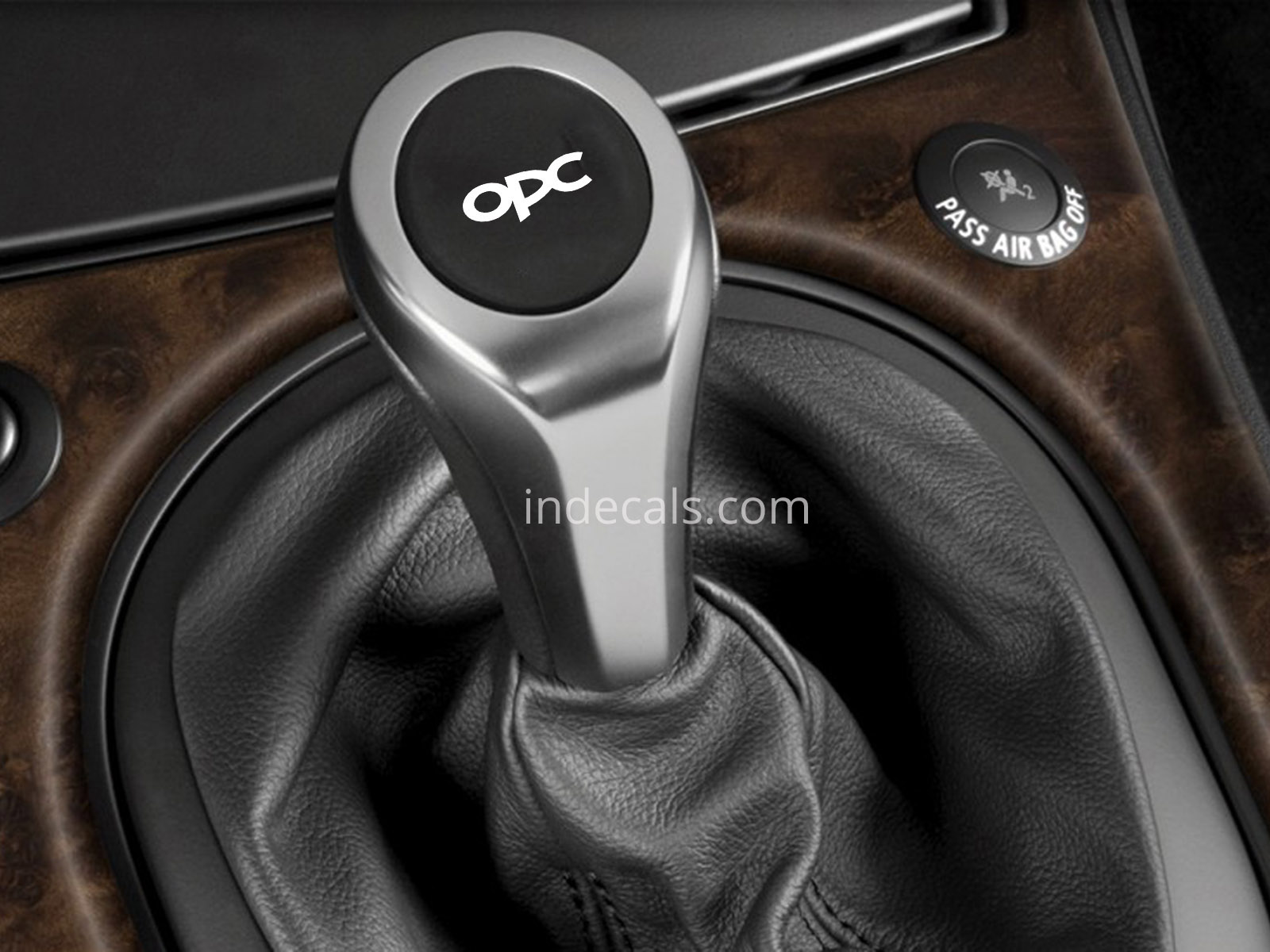 3 x Opel OPC Stickers for Gear Knob - White