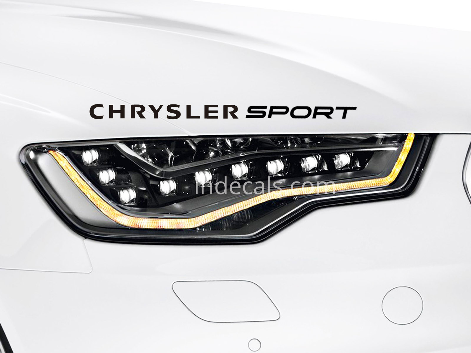 1 x Chrysler Sport Sticker - Black