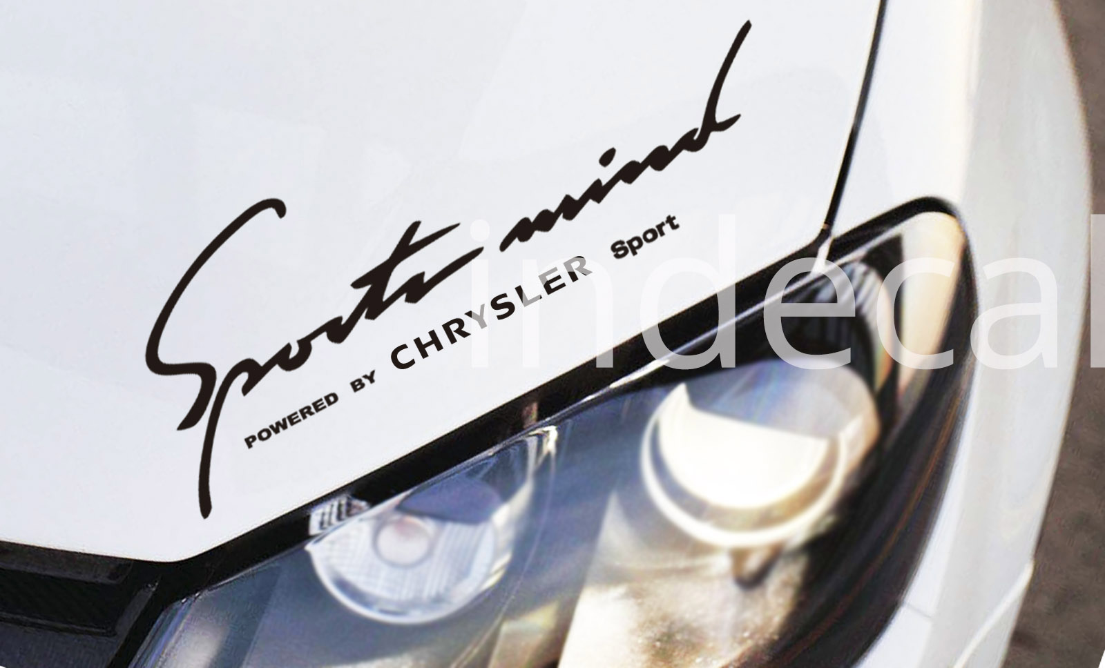 1 x Chrysler Sports Mind Sticker - Black