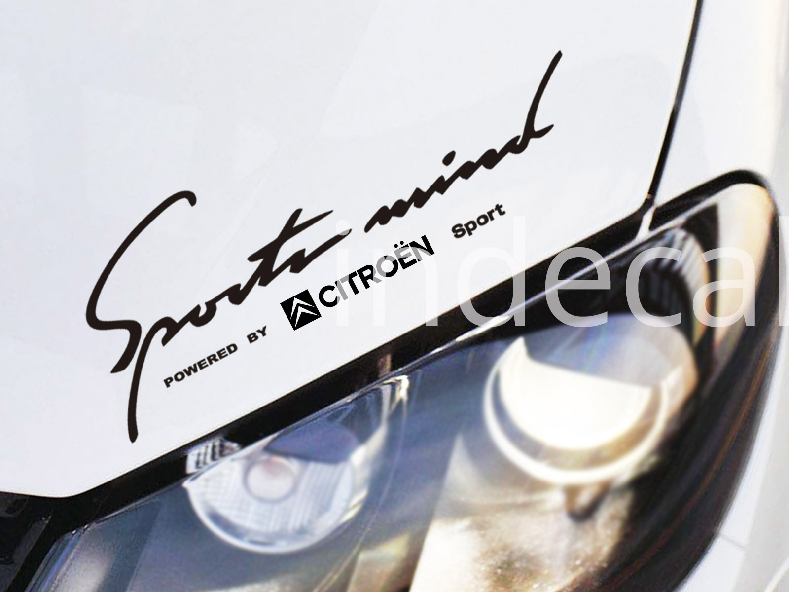 1 x Citroen Sports Mind Sticker - Black