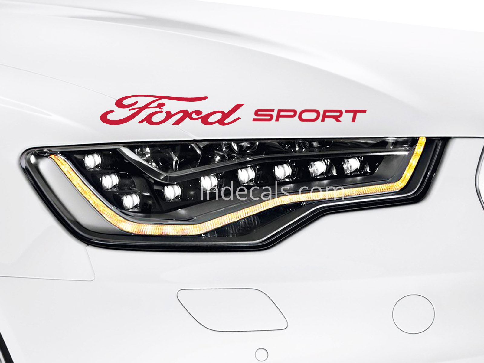 1 x Ford Sport Sticker - Red