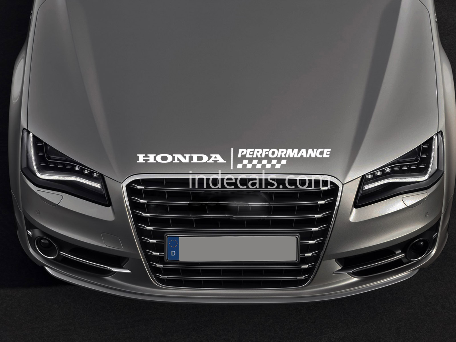 1 x Honda Peformance Sticker for Bonnet - White
