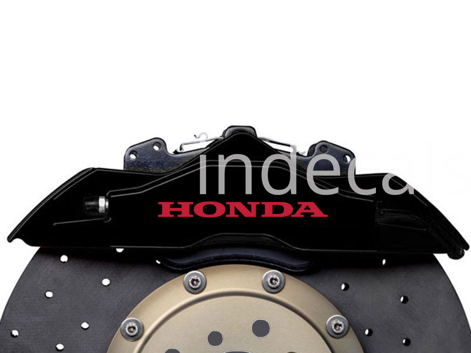 6 x Honda Stickers for Brakes - Red