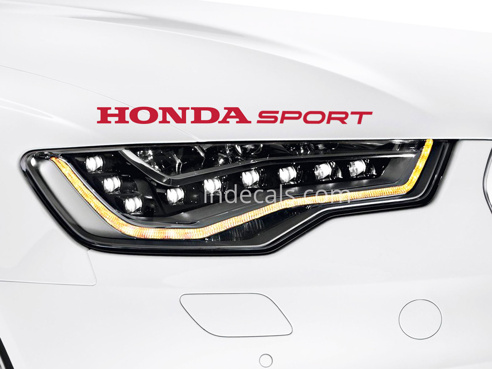1 x Honda Sport Sticker - Red