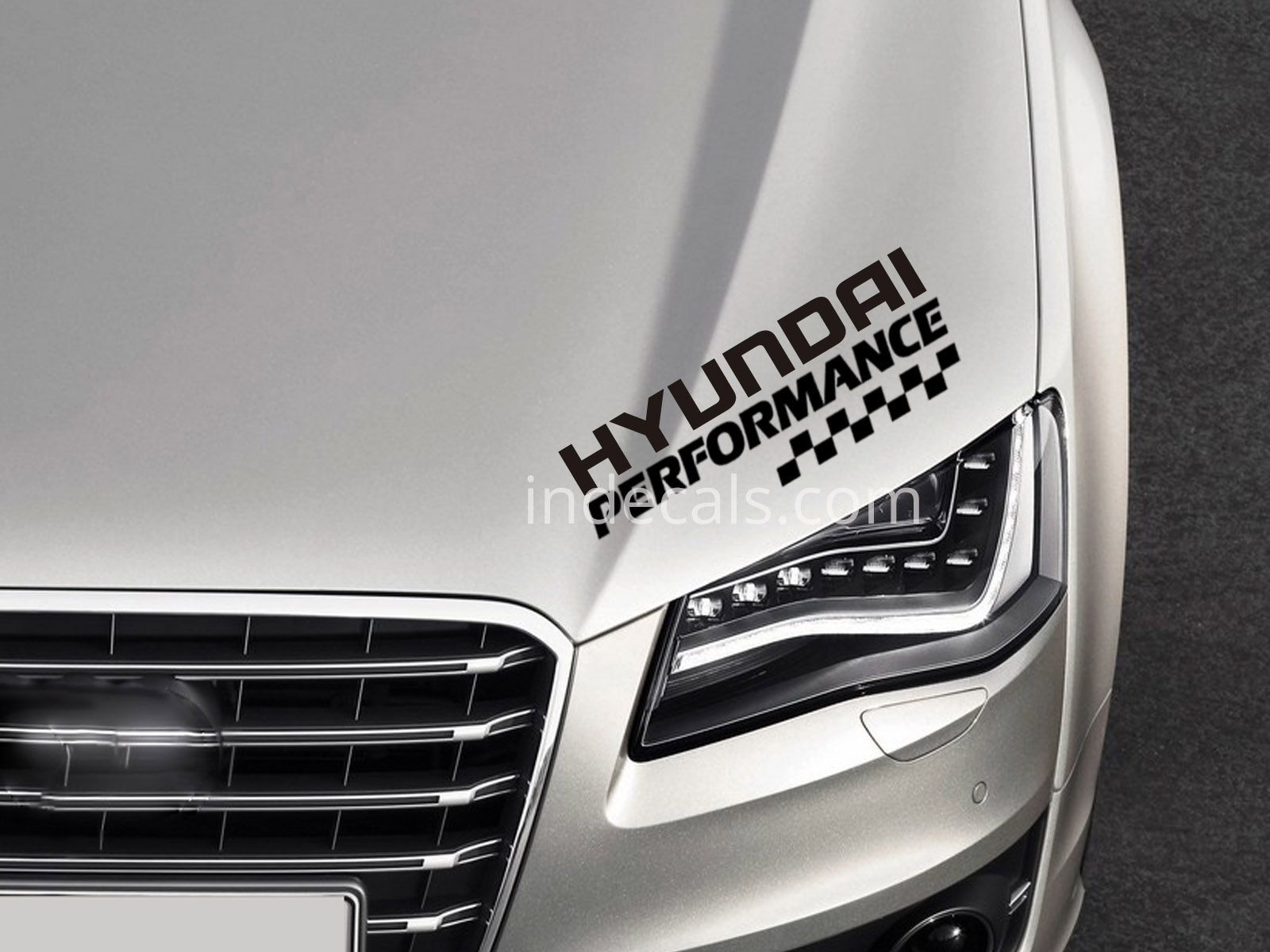 1 x Hyundai Performance Sticker - Black