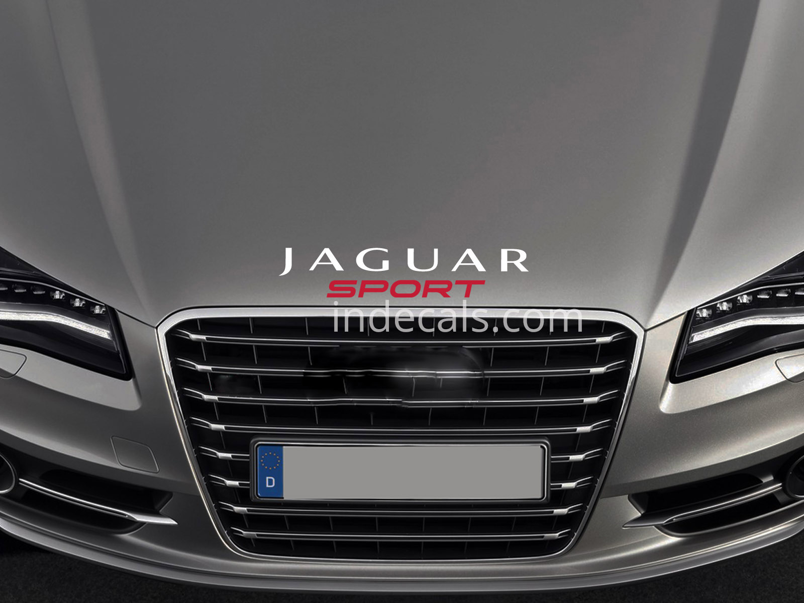 1 x Jaguar Sport Sticker for Bonnet - Red