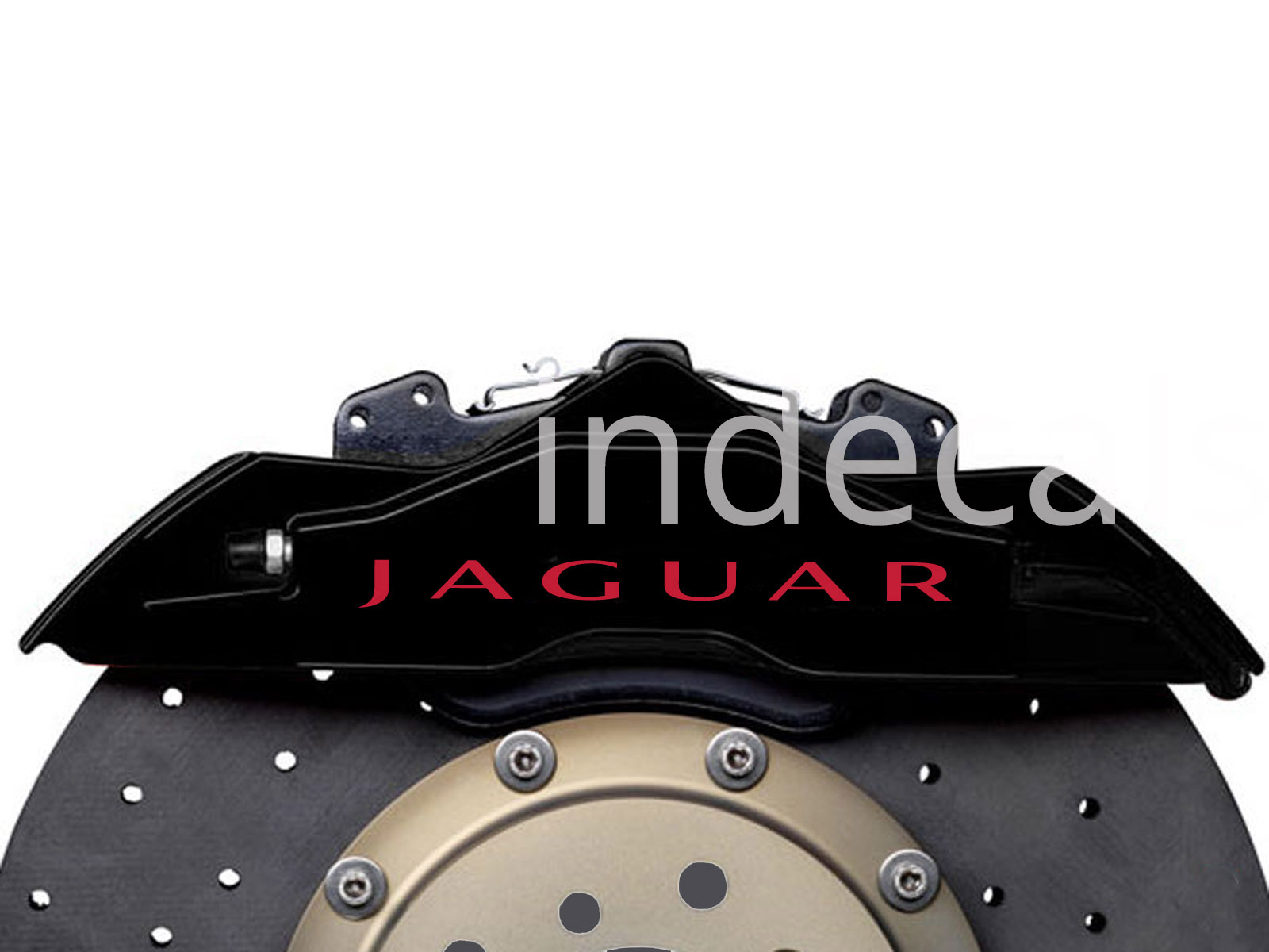 6 x Jaguar Stickers for Brakes - Red