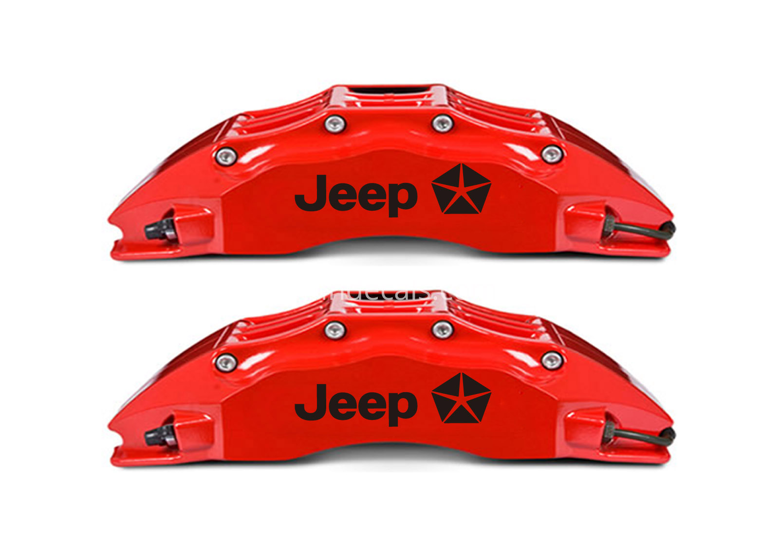 6 x Jeep Stickers for Brakes - Black