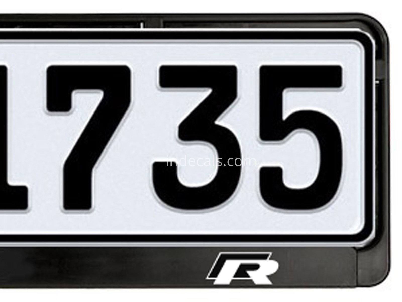 2 x Volkswagen R-Line stickers for License Plate Frame